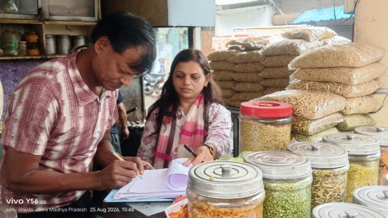 रक्षाबंधन से पहले जावरा में खाद्य विभाग की सख्ती, मावा-सेव सहित 4 नमूने जांच को भेजे